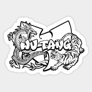 Wu-tang Dragon and Tiger Sticker